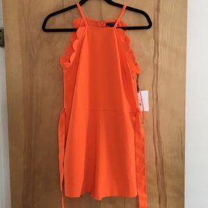 Orange Scallop Romper by Victoria Beckham